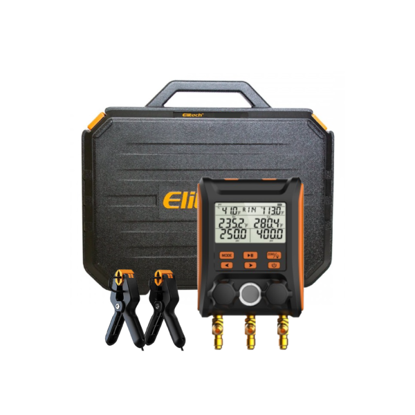 ELITECH เกจวัดน้ำยาแอร์ดิจิตอล Digital Gauge Manifold รุ่น MS-1000